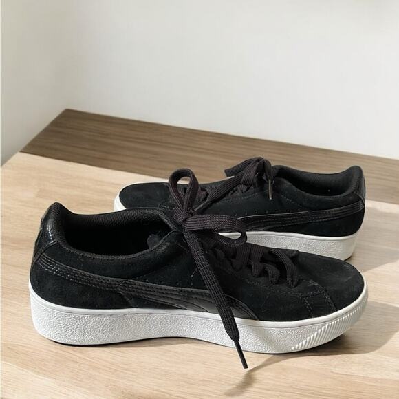 Puma Vicky Soft Foam Suede Sneakers Black Size  8 - Picture 6 of 11